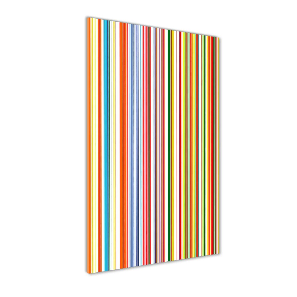 Print on acrylic glass Colorful stripes