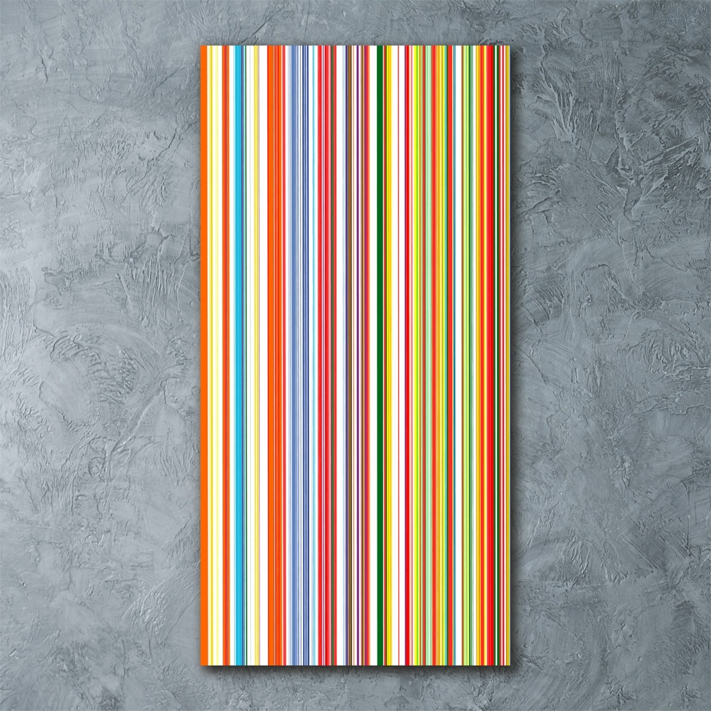 Print on acrylic glass Colorful stripes