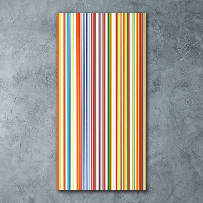 Print on acrylic glass Colorful stripes