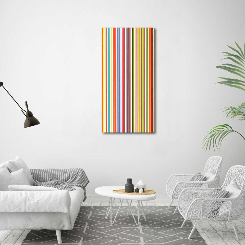 Print on acrylic glass Colorful stripes