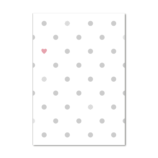 Print on acrylic glass Dots and hearts