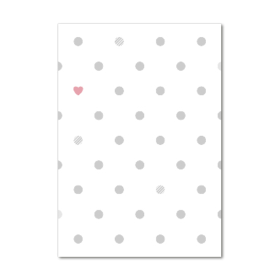 Print on acrylic glass Dots and hearts