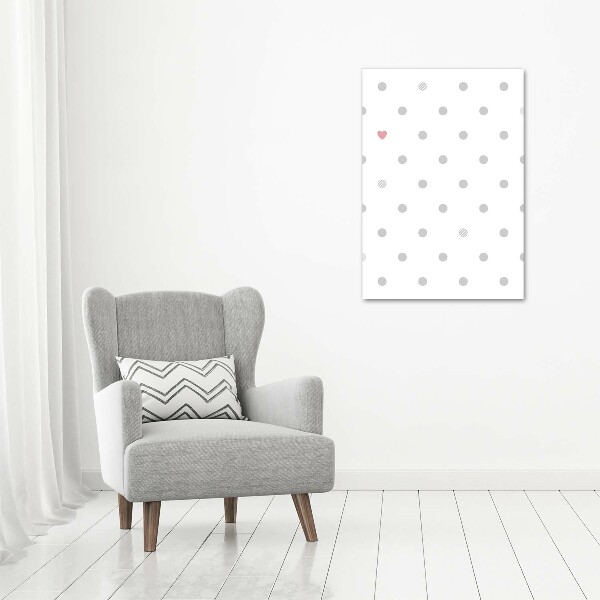 Print on acrylic glass Dots and hearts