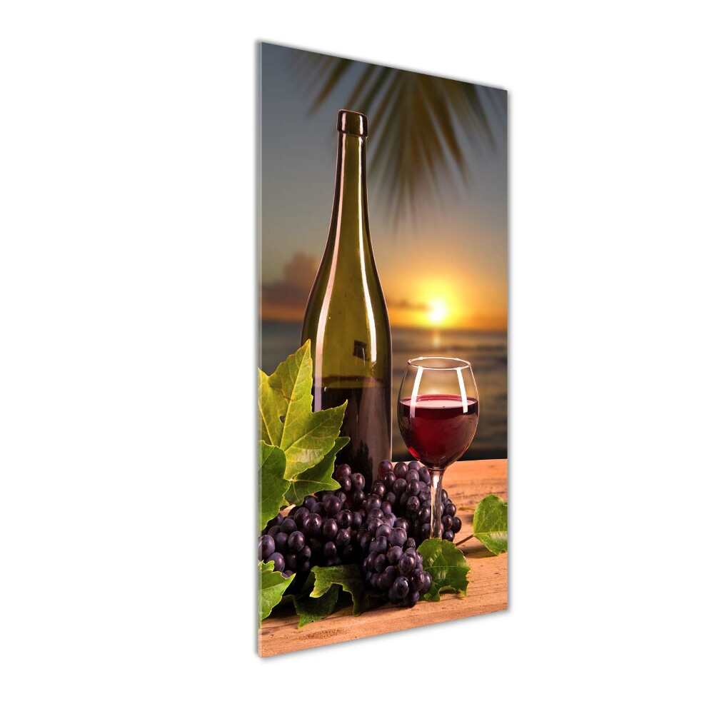 Acrylic print Grapes and wine