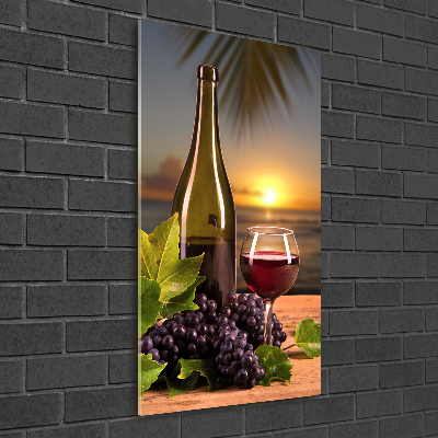 Acrylic print Grapes and wine