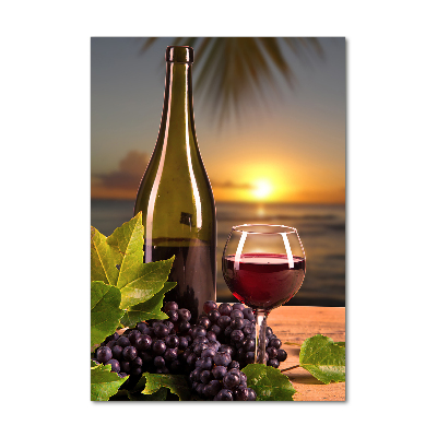 Acrylic print Grapes and wine