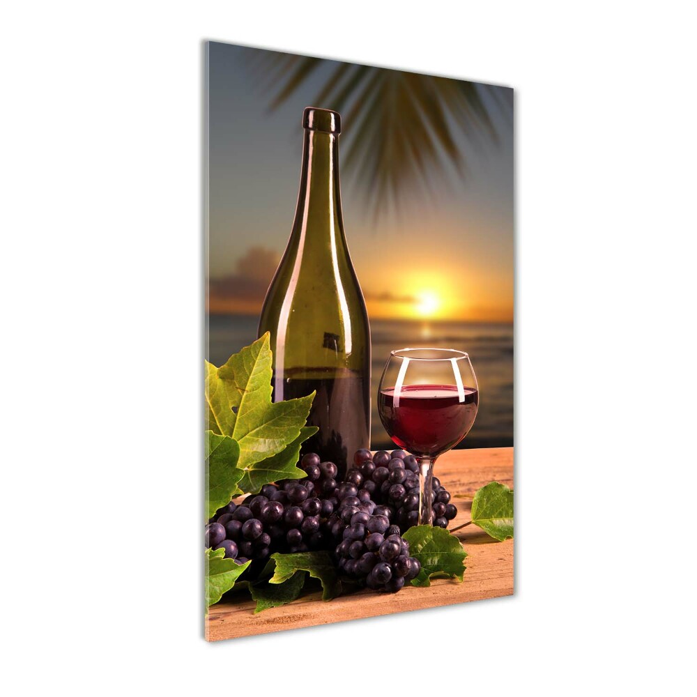 Acrylic print Grapes and wine