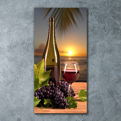 Acrylic print Grapes and wine