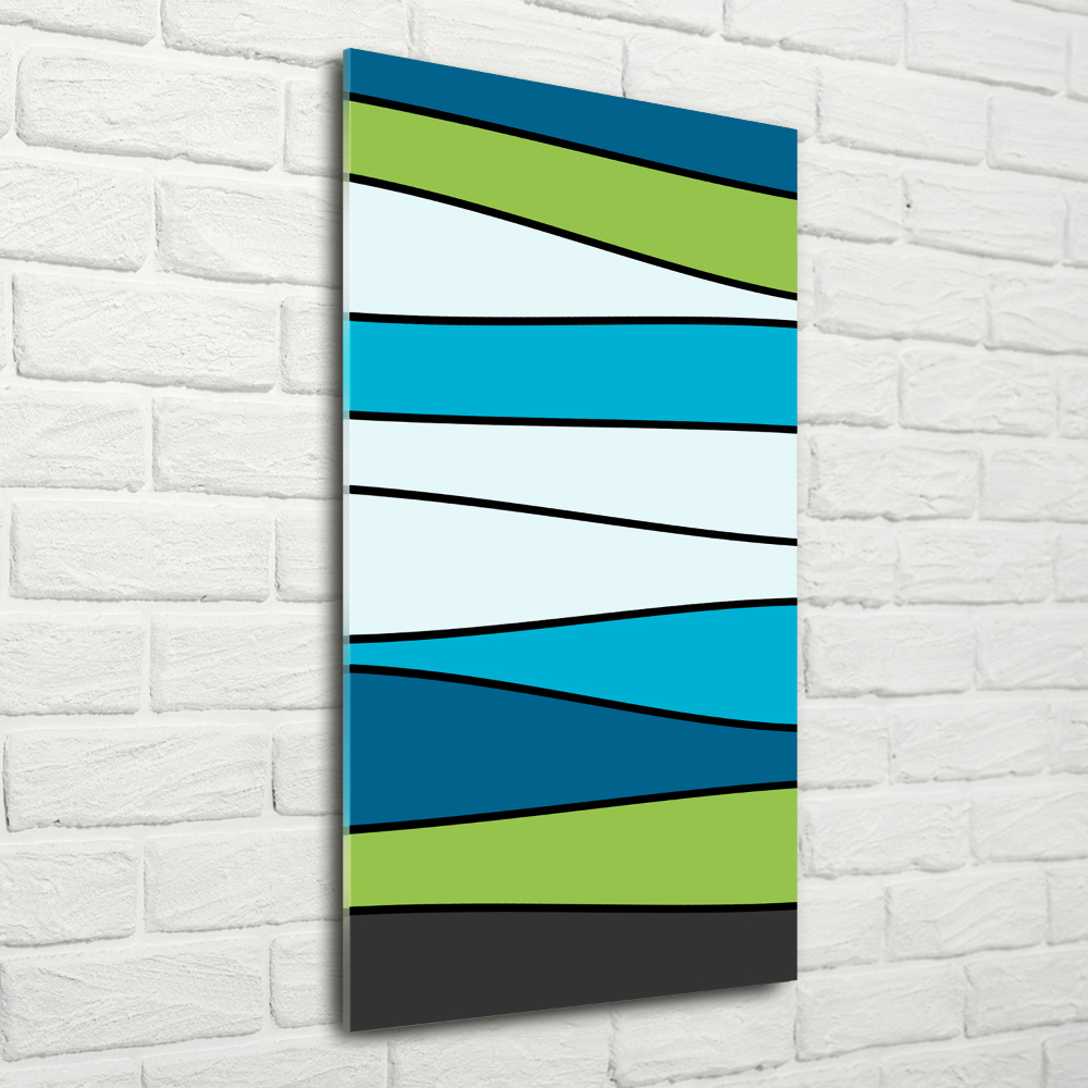 Print on acrylic Colorful stripes