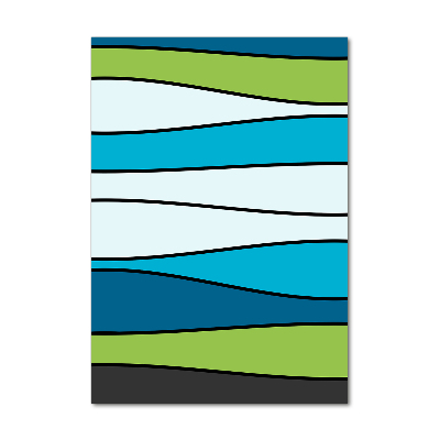 Print on acrylic Colorful stripes