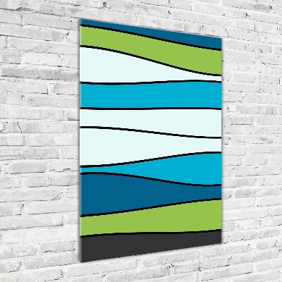 Print on acrylic Colorful stripes