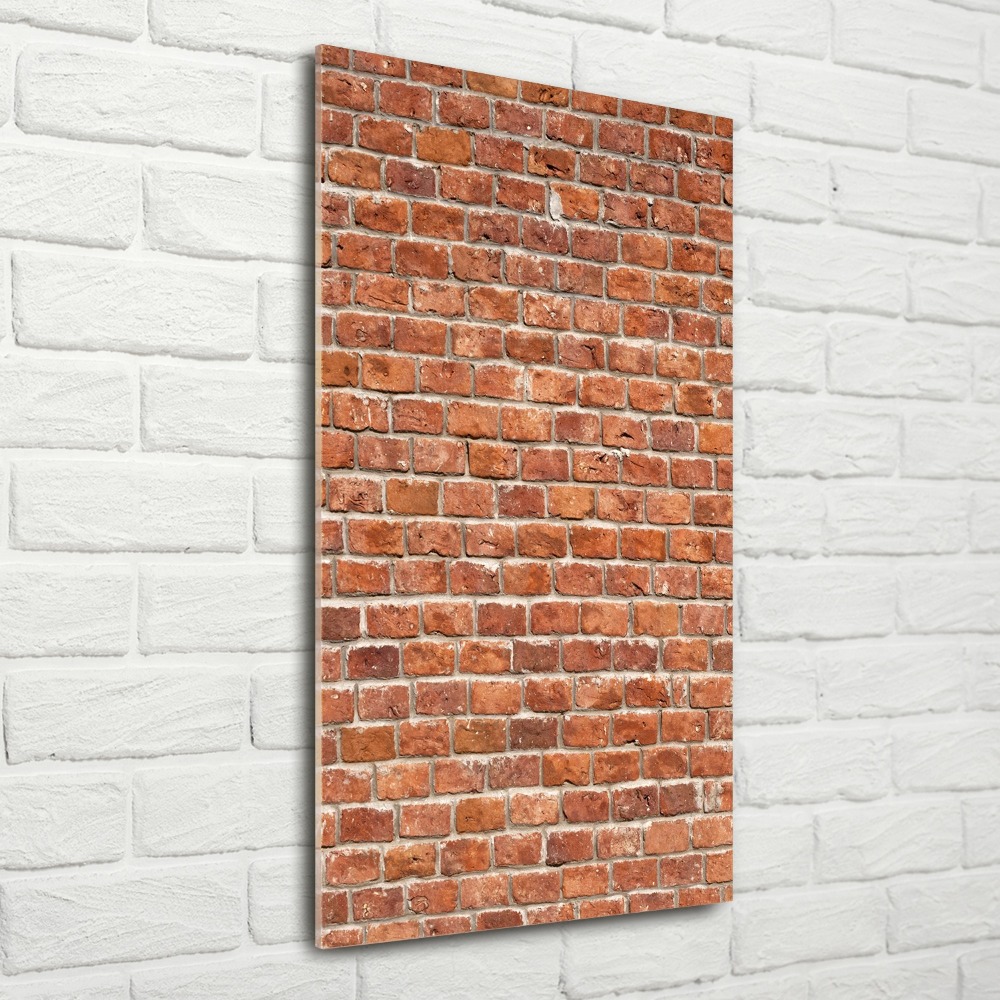 Acrylic glass print Brick wall