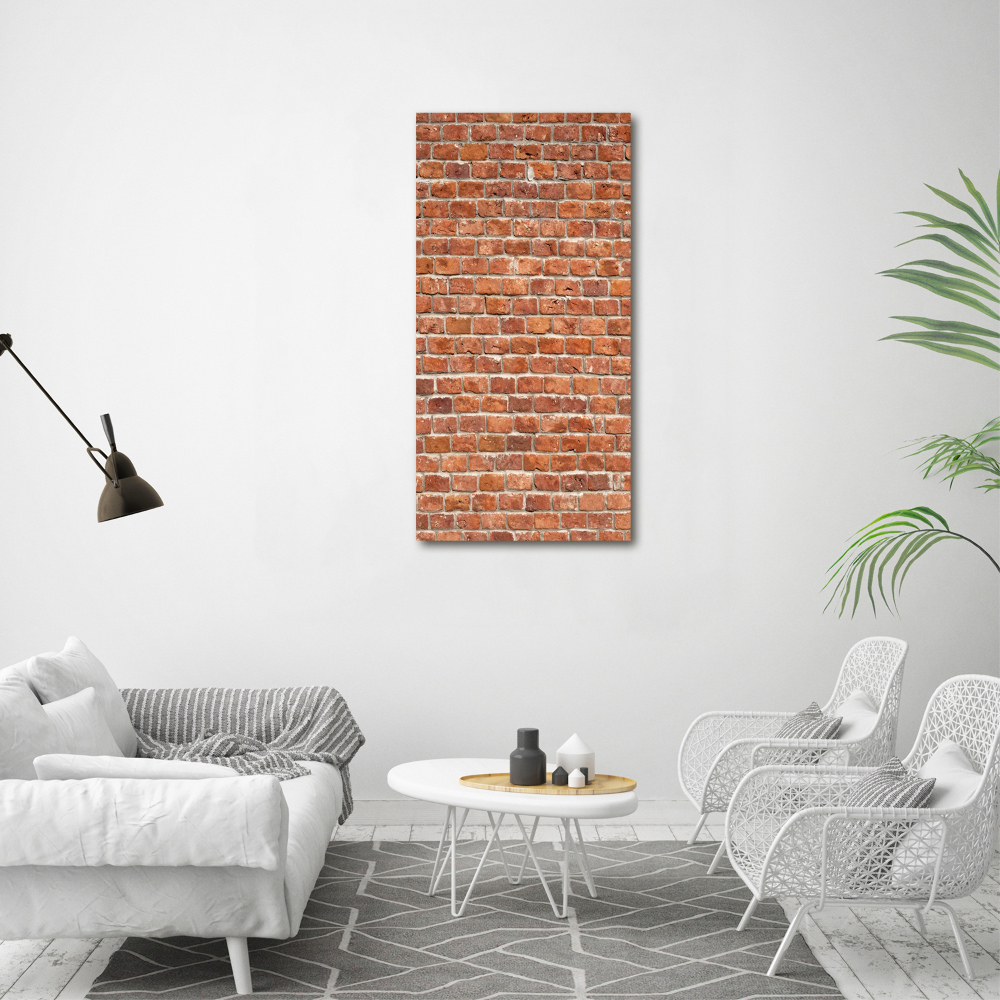 Acrylic glass print Brick wall