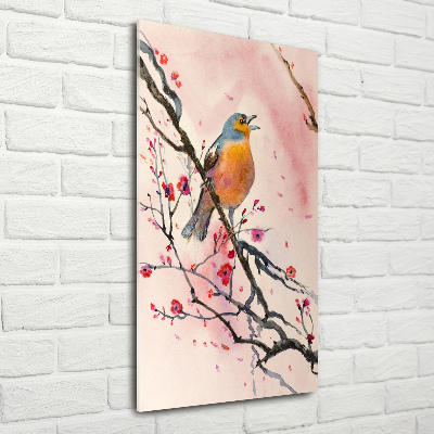 Print on acrylic Bird on a branch