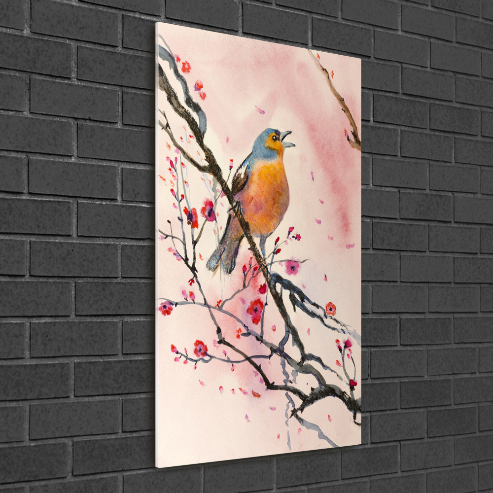 Print on acrylic Bird on a branch