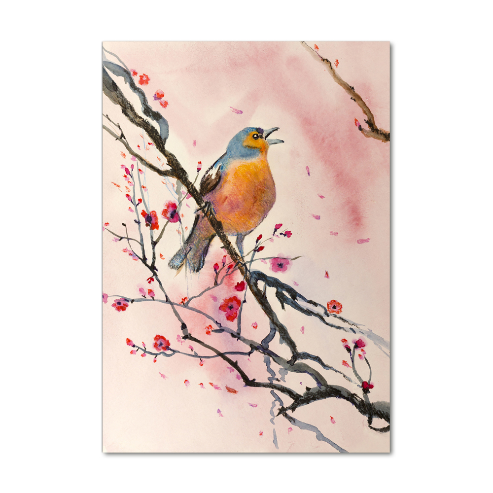 Print on acrylic Bird on a branch