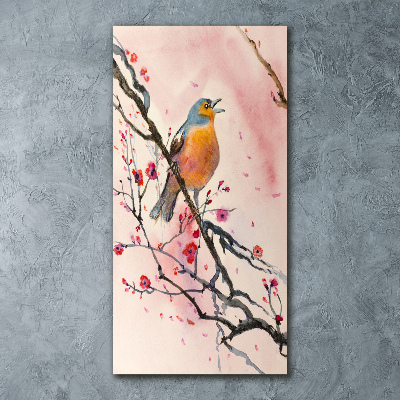 Print on acrylic Bird on a branch