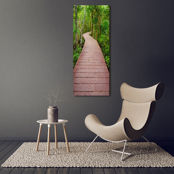 Wall art acrylic Path in the jungle