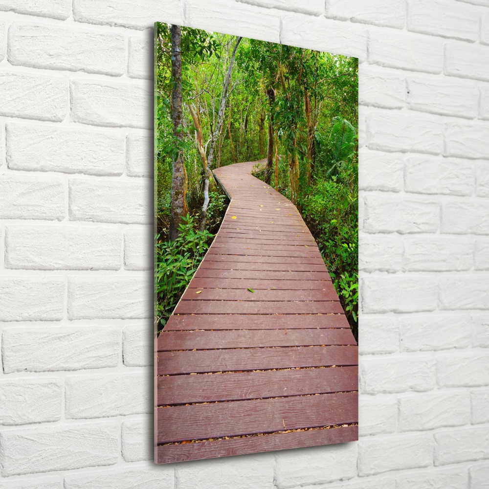 Wall art acrylic Path in the jungle