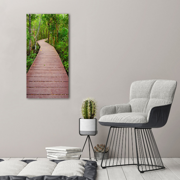 Wall art acrylic Path in the jungle