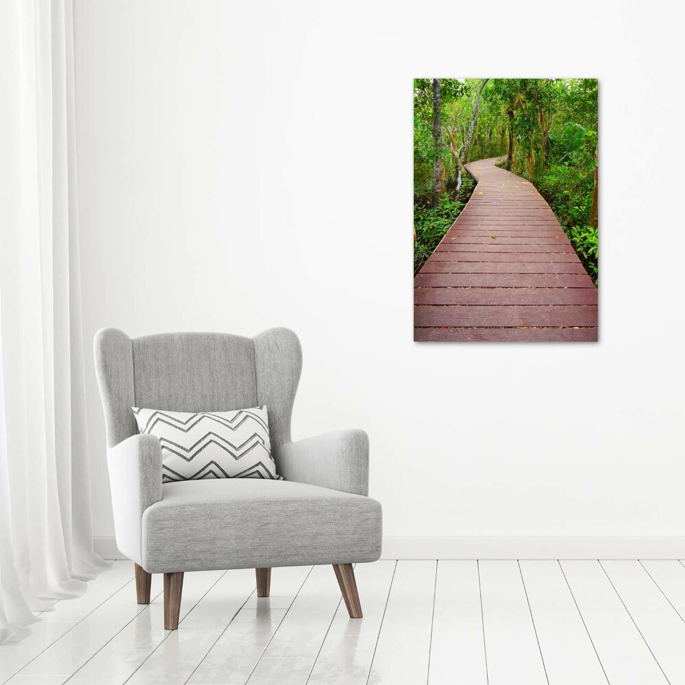 Wall art acrylic Path in the jungle