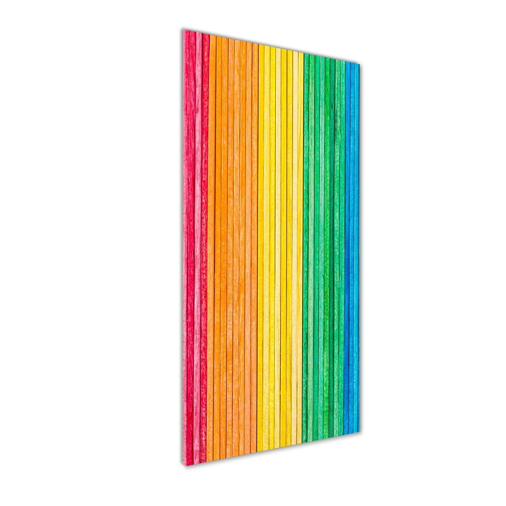 Acrylic glass print Colorful stripes