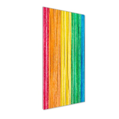 Acrylic glass print Colorful stripes