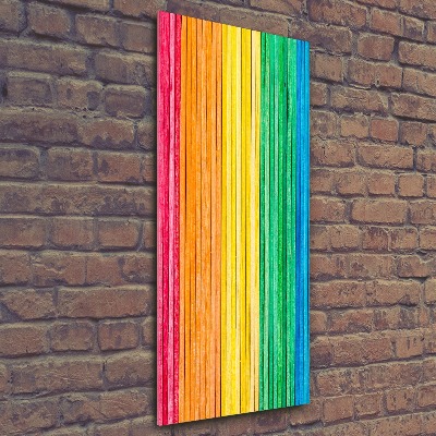 Acrylic glass print Colorful stripes