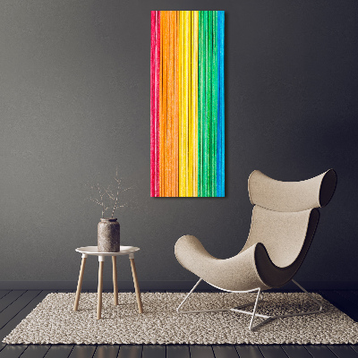 Acrylic glass print Colorful stripes