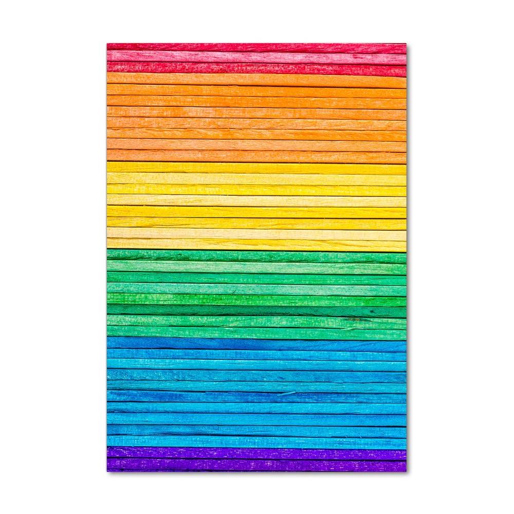 Acrylic glass print Colorful stripes