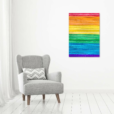 Acrylic glass print Colorful stripes