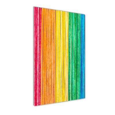 Acrylic glass print Colorful stripes