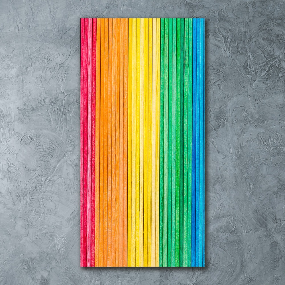 Acrylic glass print Colorful stripes