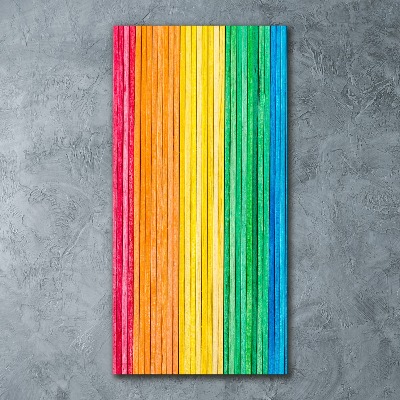 Acrylic glass print Colorful stripes