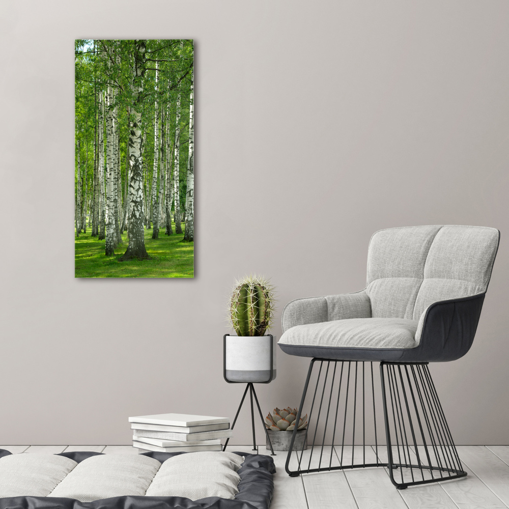 Acrylic wall art Birch forest