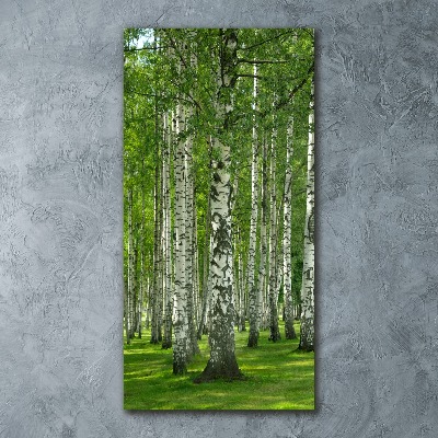 Acrylic wall art Birch forest