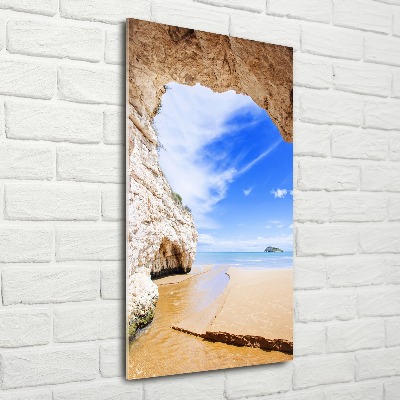 Print on acrylic Cave by the sea