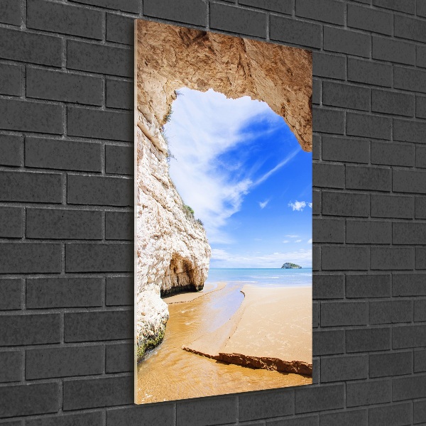 Print on acrylic Cave by the sea