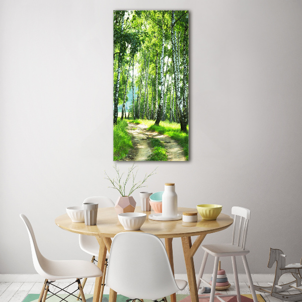 Print on acrylic Birch forest