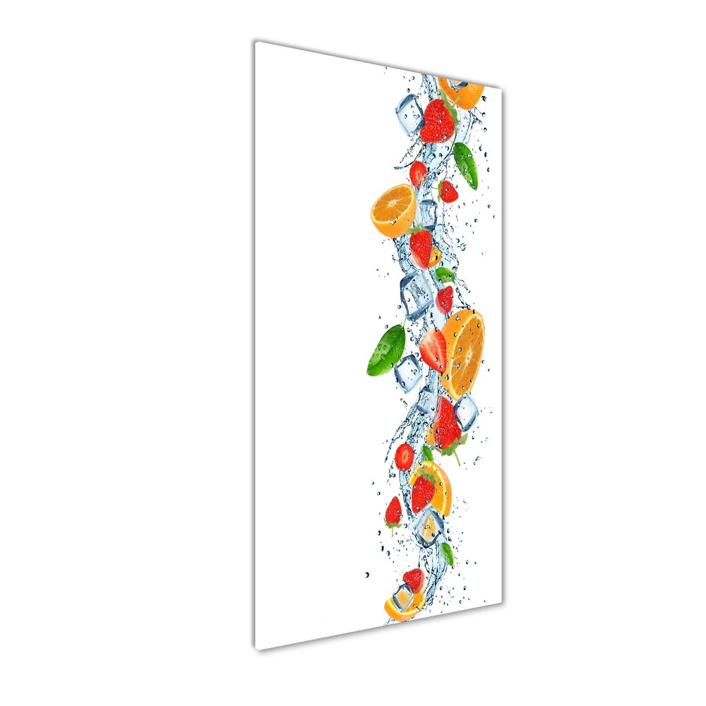 Acrylic print Fruit and ice