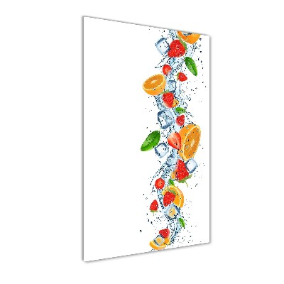 Acrylic print Fruit and ice