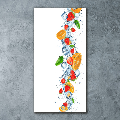 Acrylic print Fruit and ice