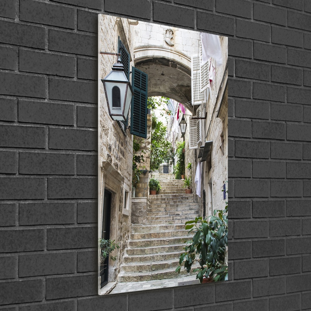 Print on acrylic Dubrovnik streets