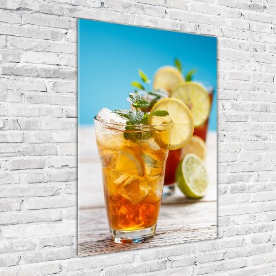 Acrylic print Ice tea