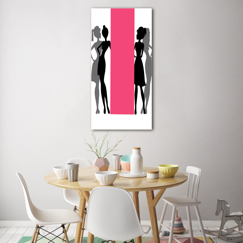 Print on acrylic Women's silhouettes