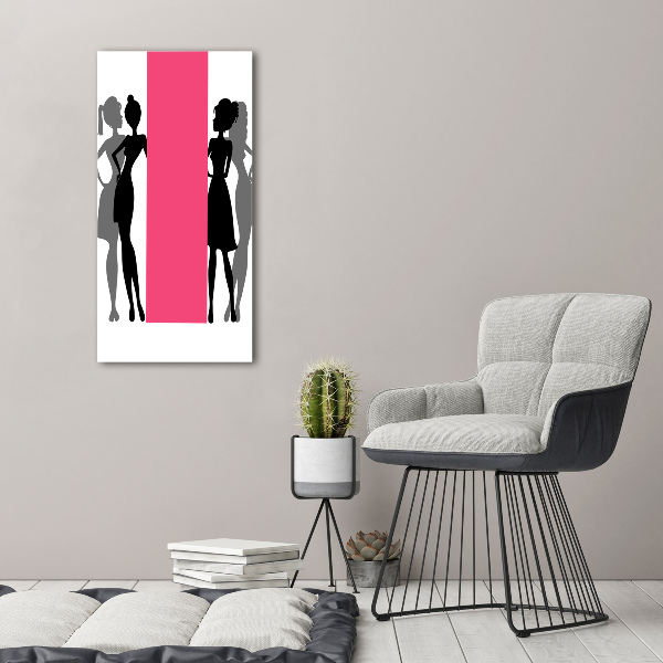 Print on acrylic Women's silhouettes