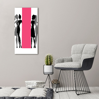 Print on acrylic Women's silhouettes