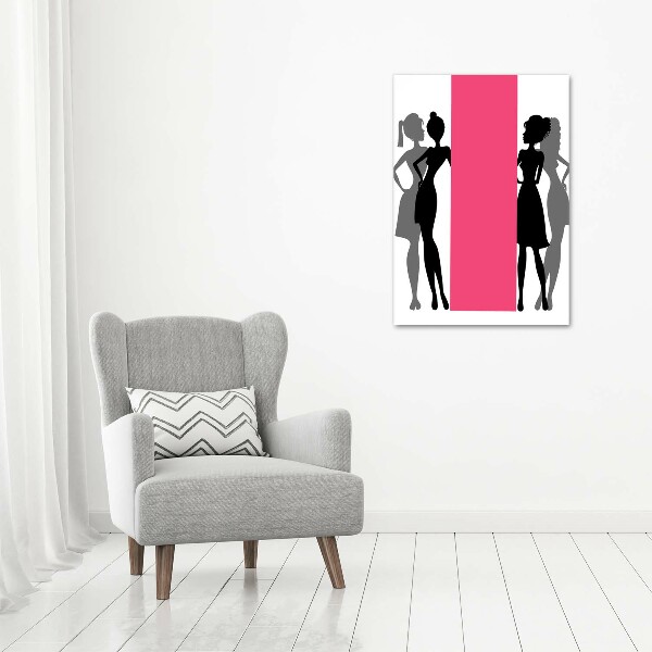 Print on acrylic Women's silhouettes