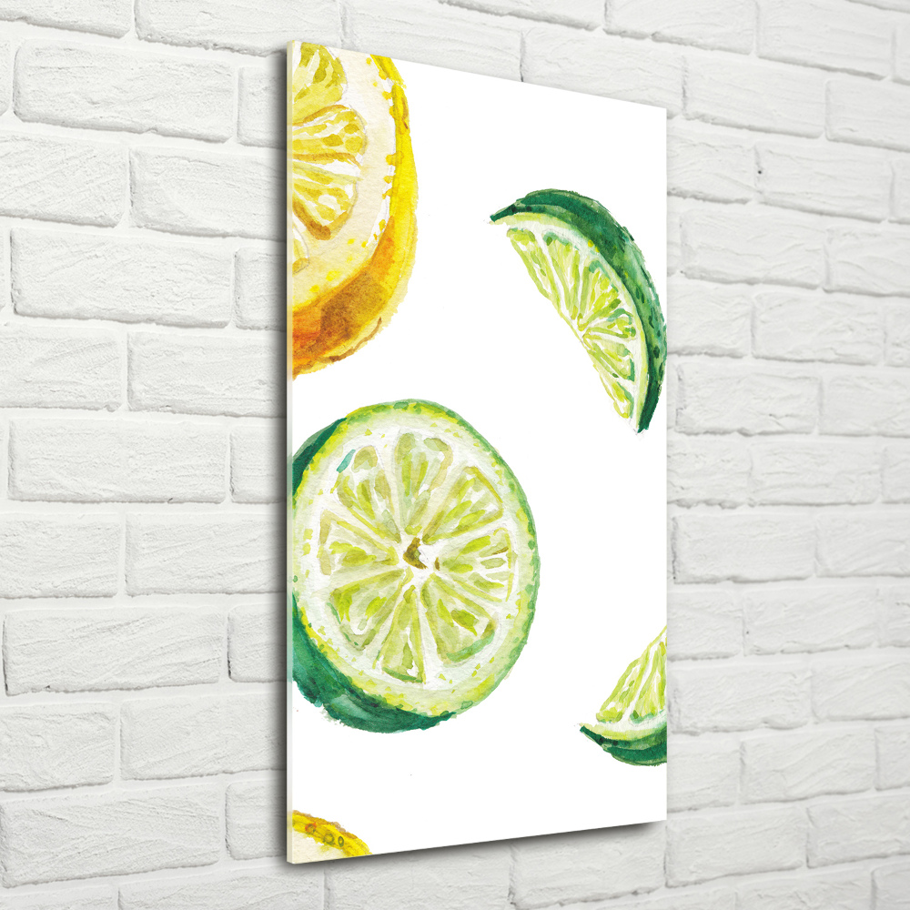 Acrylic wall art Lime and lemons