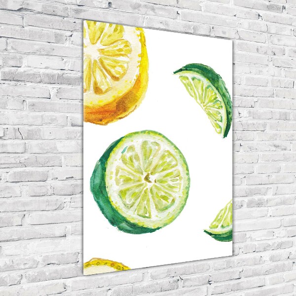 Acrylic wall art Lime and lemons